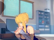 Preview 3 of Fate/Grand Order — Artoria Pendragon (Lancer) makes you cum 3 times