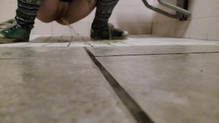 Slow Mo Piss On The Floor from a tiny man's pov