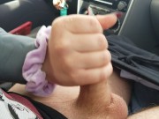 Preview 1 of Handjob while she drives