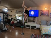 Preview 2 of A Private Pole Dance For a Fan (I pole dance until you're hard)