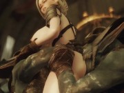 Preview 5 of Animelois Sexy elf with big boobs gets fucked hard by a dirty dungeon troll