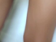 Preview 1 of Cheating wife returns from hotel party w/ cum on dress & cum dripping pussy