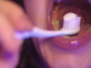 Preview 6 of Tiny toothbrush helper gets swallowed and digested - VORE - Maria Alive