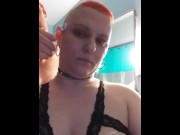 Preview 6 of Sexy bald bitch razor boob shave
