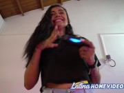 Preview 1 of Colombian Gamer Girl Strips While Playing For Masturbation