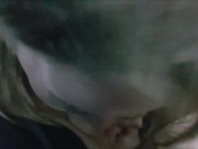 Preview 5 of After Dinner blowjob Swallow in the Resturant Outside Public Car Park