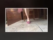 Preview 6 of @tici_feet IG tici feet tici_feet dangling my havaianas in front of myhouse