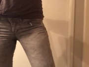 Preview 3 of pissing in my pants and moaning because i’m horny