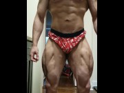 Preview 2 of 20 Year Old Bodybuilder Posing Legs