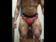 Preview 3 of 20 Year Old Bodybuilder Posing Legs