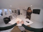 Preview 2 of VR BANGERS Ebony Queen Of Big Tits Needs Your Dick To Cheer Up VR Porn