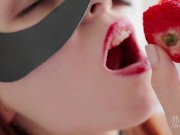 Preview 2 of STRAWBERRIES WITH CUM-CREAM. A delicacy story of Food and Sperm Fetish. CIM