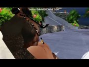 Preview 6 of big booty tranny taking long bbc inside her guts - imvu
