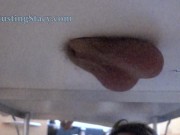 Preview 5 of Super Slow Motion Balls Punching Trailer, Gloryhole Table Ballbusting