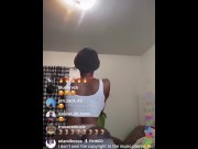 Preview 1 of Jodi Couture ALL HER ASS OUT TWERKIN on IG LIVE !