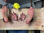 Preview 4 of Scrub those feet and hands tickle torture