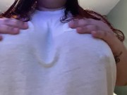 Bouncing Huge Tits That Are Pierced - Wet T Shirt Playing and Bouncing my Huge Natural Tits Pierced Nipples |  free xxx mobile videos - 16honeys.com