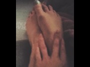 Preview 6 of Quarantined disabled girl plays with her feet
