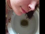 Preview 2 of slut face piss and piss drink compilation