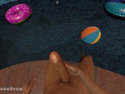 Preview 5 of Pool Growth Chemicals Pt.1 (Giant and Giantess Couple Growth, POV)