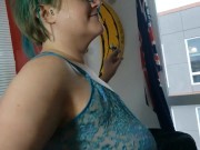 Preview 5 of Stoner celebrates twenty days of 420 with jazz and lots of weed: BBW PAWG