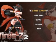 Preview 1 of Virus ZZ [Cute Couple Gaming] EP.1 Ninja girl's pussy licked by monster