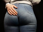 Preview 6 of sexy girl with a big ass in tight jeans