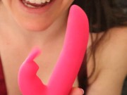Preview 2 of babe edging to orgasm with rabbit vibrator amateur