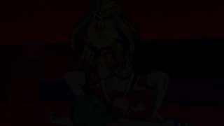 Hyperdimension Neptunia - Futa Green Heart X Yellow Heart Cowgirl Hentai