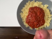 Preview 6 of I'M EATING PASTA WITH THE SPERM OF MY MAN INSIDE IT AND IT'S SOOOO GOOD !!