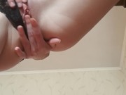 Preview 4 of playing with her pussy while nobody is at home
