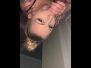 Preview 3 of Sucking dick for a place to stay #bbc #whitegirl #dicksucker #blackcock