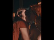 Preview 2 of HORNY  HIPPIE LESBIANS FUCKING