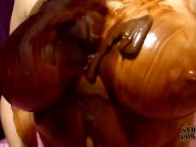 Preview 3 of Huge Booty Covered in Chocolate WAM Sex!