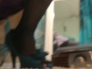 Preview 2 of Giantess shrinks, stomps, facesits&fucks her pussy to cum all over you