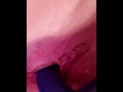 Preview 6 of Clean shaved pussy gets penetrated by toy