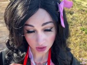 Preview 2 of Nezuko Blowjob, Masturbation and Hardcore Anal Sex - Anime Cosplay