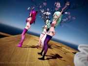 Preview 1 of MMD R18 Nude Yamakaze Triples ( Everglow ) 123