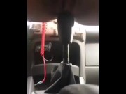 Preview 1 of Masturbation of the vagina using a car gear stick