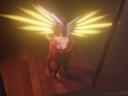 Preview 5 of Mercy Standing Sex w/ Sound (OverWatch)