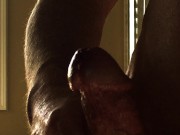 Preview 4 of Hot cock shows off stroking and cumming up close and personal...