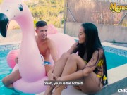Preview 4 of Chicas Loca - Juicy Bubble Butt Latina Andreina De Luxe Fucking By The Pool