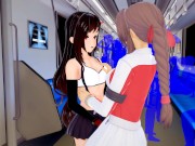 Preview 1 of (3D Hentai)(Lesbian)(Final Fantasy 7) Aerith x Tifa
