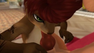 Cute Pool Girl Fucked in the Ass - Second Life Yiff (M)(F)