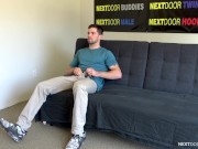 Preview 2 of NextDoorCasting - Nervous Straight Guy's First Blowjob From A Man