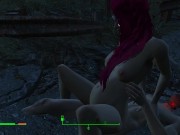 Preview 3 of Got pregnant from a passerby right on the road | Fallout Porno