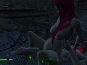 Preview 4 of Got pregnant from a passerby right on the road | Fallout Porno