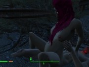Preview 5 of Got pregnant from a passerby right on the road | Fallout Porno