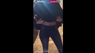 ON THE STREET, I MADE A LIVE SHOWING MY BOOBS ON INSTAGRAM! honked  at me