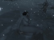 Preview 2 of Porn in the snow. It’s cold, but it’s scary! | 3D, ADULT mods, Skarim porno